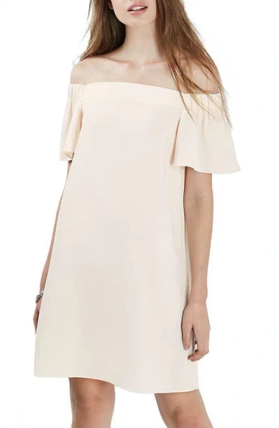 Topshop Off The Shoulder Trapeze Dress