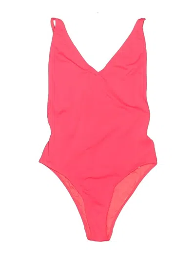 Pre-owned Topshop One Piece Swimsuit In Pink