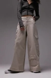 TOPSHOP TOPSHOP OVERSIZE SKATE CARGO TROUSERS