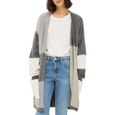 Topshop Patchwork Marled Cardigan In Multi