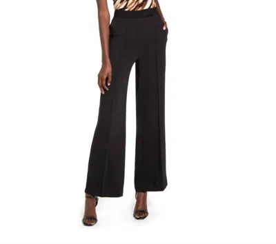 Topshop Pintuck High Waist Wide Leg Dress Pants In Black