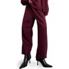 Topshop Pleated Balloon Jogger Pants In Red