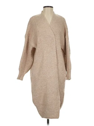 Pre-owned Topshop Poncho In Tan