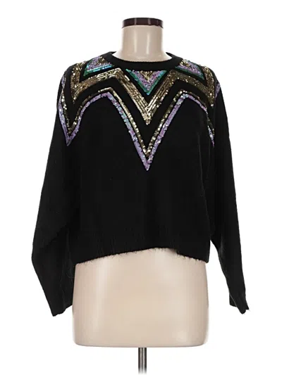 Pre-owned Topshop Pullover Sweater In Black