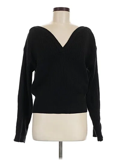 Pre-owned Topshop Pullover Sweater In Black