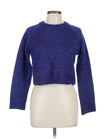 Pre-owned Topshop Pullover Sweater In Blue