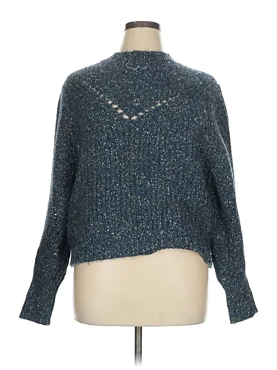 Pre-owned Topshop Pullover Sweater In Blue