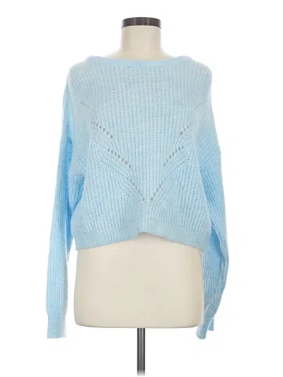 Pre-owned Topshop Pullover Sweater In Blue