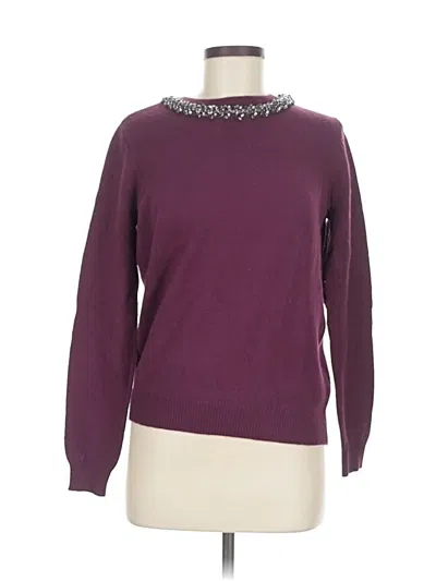 Pre-owned Topshop Pullover Sweater In Burgundy