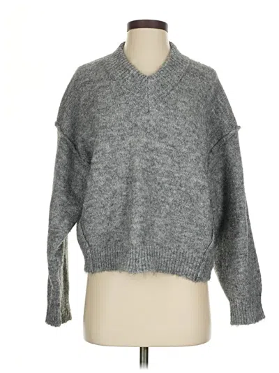 Pre-owned Topshop Pullover Sweater In Gray