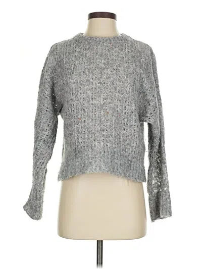 Pre-owned Topshop Pullover Sweater In Gray