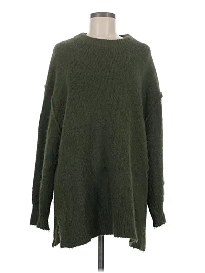 Pre-owned Topshop Pullover Sweater In Green