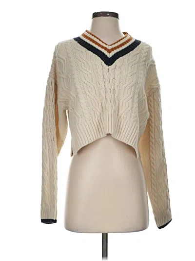 Pre-owned Topshop Pullover Sweater In Ivory