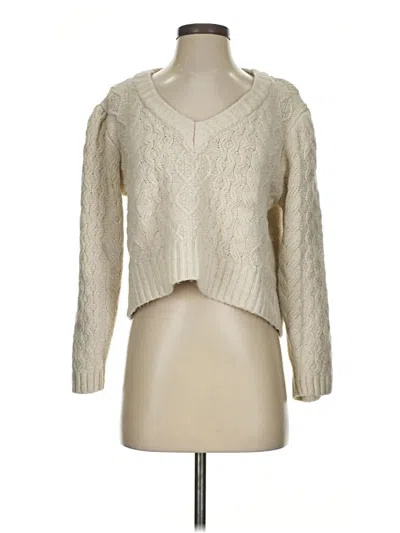 Pre-owned Topshop Pullover Sweater In Ivory
