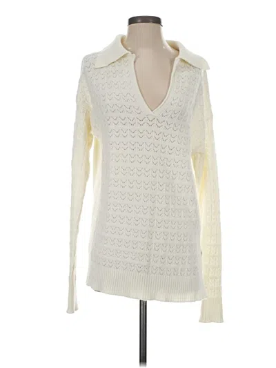 Pre-owned Topshop Pullover Sweater In Ivory