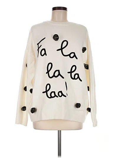 Pre-owned Topshop Pullover Sweater In Ivory
