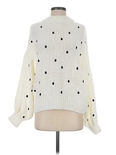 Pre-owned Topshop Pullover Sweater In Ivory