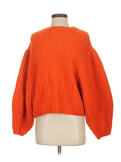 Pre-owned Topshop Pullover Sweater In Orange