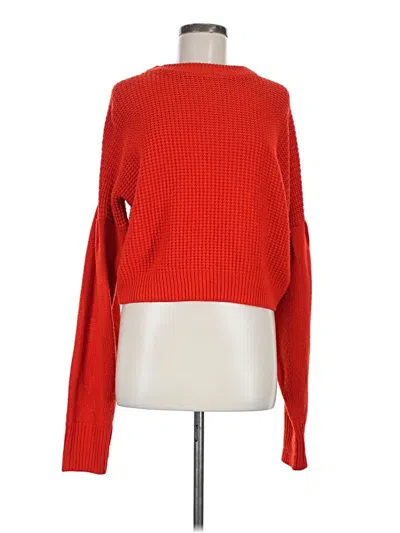 Pre-owned Topshop Pullover Sweater In Red