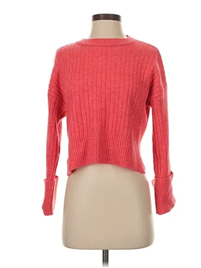 Pre-owned Topshop Pullover Sweater In Red