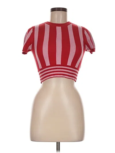 Pre-owned Topshop Pullover Sweater In Red