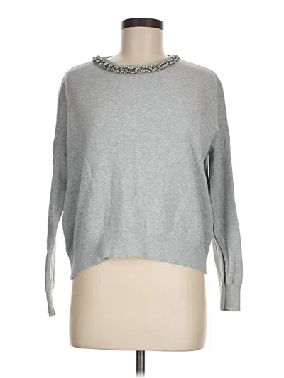Pre-owned Topshop Pullover Sweater In Silver
