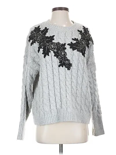 Pre-owned Topshop Pullover Sweater In Silver