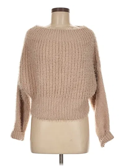 Pre-owned Topshop Pullover Sweater In Tan