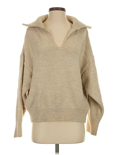 Pre-owned Topshop Pullover Sweater In Tan