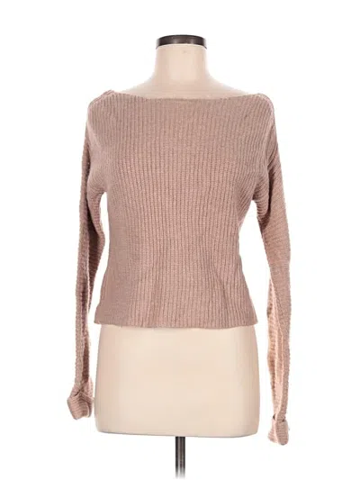 Pre-owned Topshop Pullover Sweater In Tan
