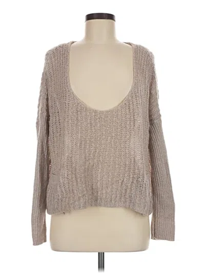 Pre-owned Topshop Pullover Sweater In Tan