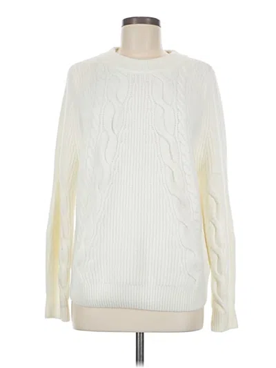 Pre-owned Topshop Pullover Sweater In White
