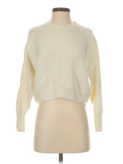 Pre-owned Topshop Pullover Sweater In White