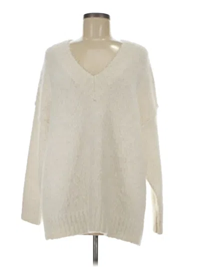 Pre-owned Topshop Pullover Sweater In White