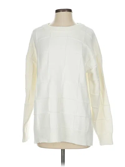 Pre-owned Topshop Pullover Sweater In White