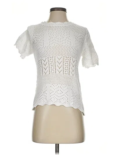 Pre-owned Topshop Pullover Sweater In White