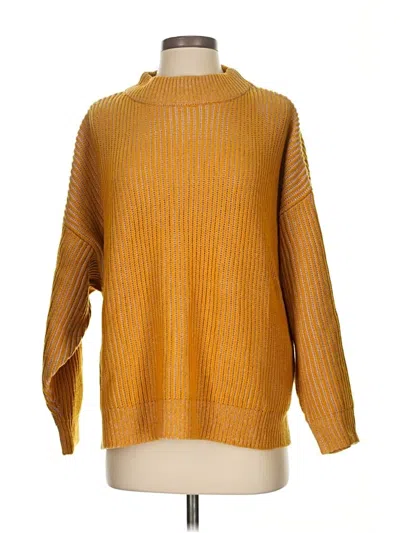 Pre-owned Topshop Pullover Sweater In Yellow