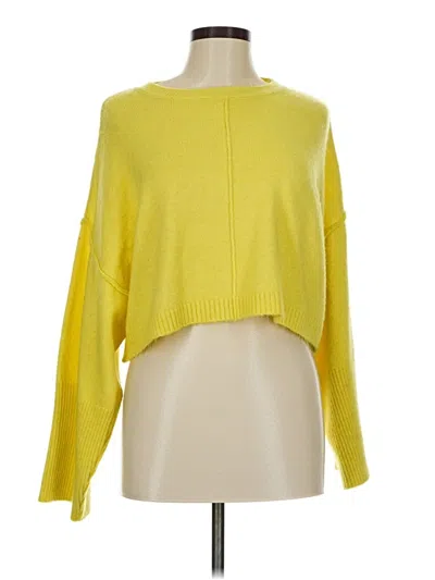 Pre-owned Topshop Pullover Sweater In Yellow