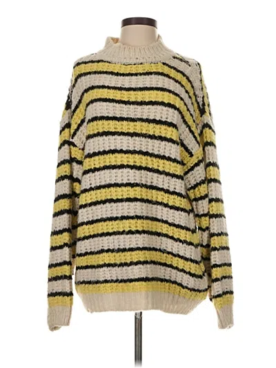 Pre-owned Topshop Pullover Sweater In Yellow