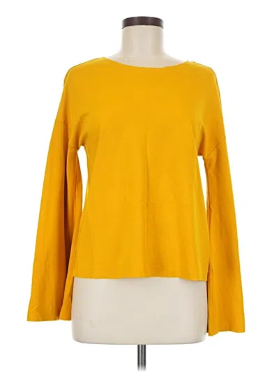 Pre-owned Topshop Pullover Sweater In Yellow