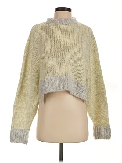 Pre-owned Topshop Pullover Sweater In Yellow