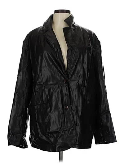 Pre-owned Topshop Raincoat In Black