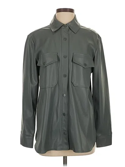 Pre-owned Topshop Raincoat In Green