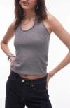Topshop Ribbed Halter Top