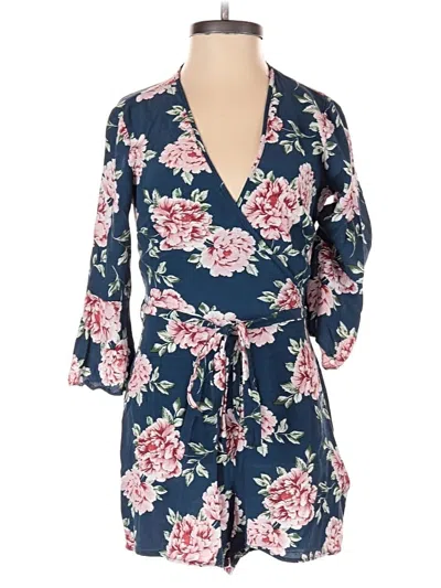 Pre-owned Topshop Romper In Blue