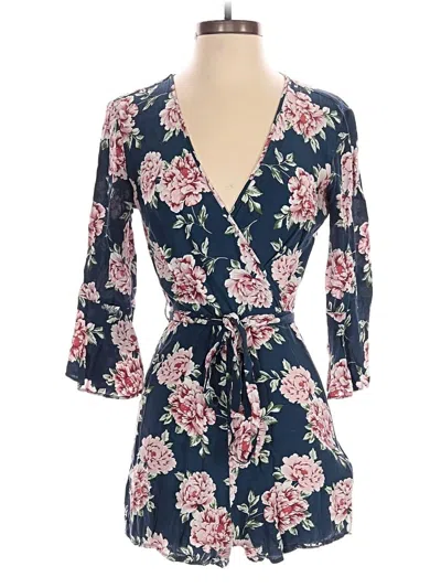 Pre-owned Topshop Romper In Blue