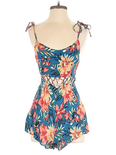 Pre-owned Topshop Romper In Blue