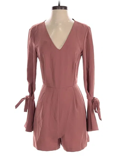 Pre-owned Topshop Romper In Burgundy