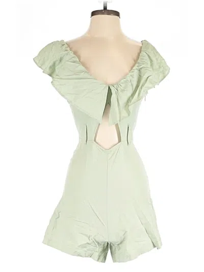 Pre-owned Topshop Romper In Green