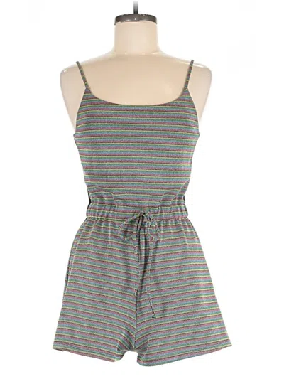 Pre-owned Topshop Romper In Green